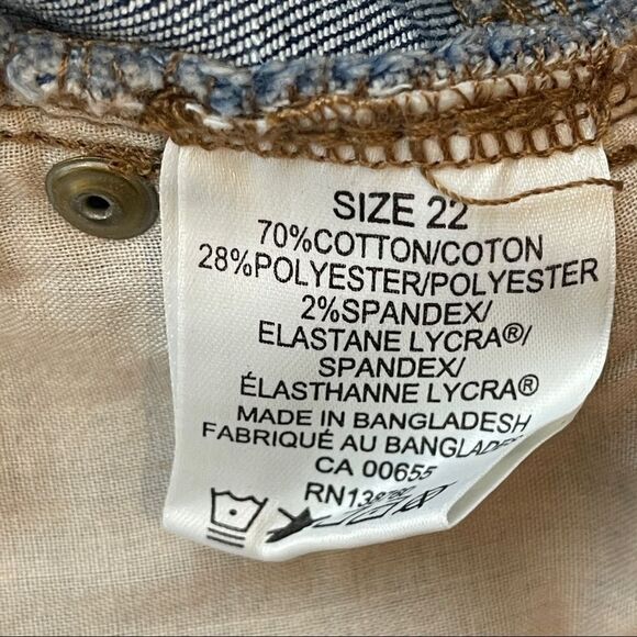 NWT DC Jeans Skinny Slightly Curvy Skinny Leg Plus Size 22 Penningtons - Picture 11 of 11